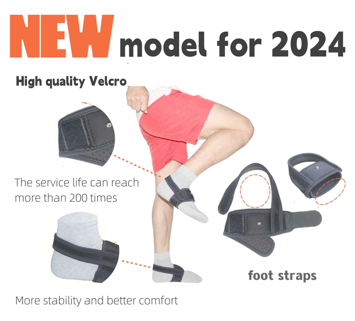 Jadery VR Tracker Straps Feet(New Model for 2024), for Vive Tracker,Vive Ultimate Tracker,Tundra Tracker-vr game Full Body Tracking foot Belt