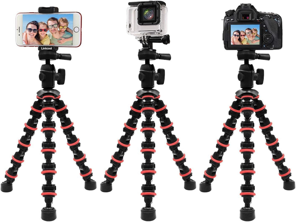 Phone Tripod: Linkcool Octopus Tripod with Wireless Remote for iPhone, Cell Phone, Camera, Travel