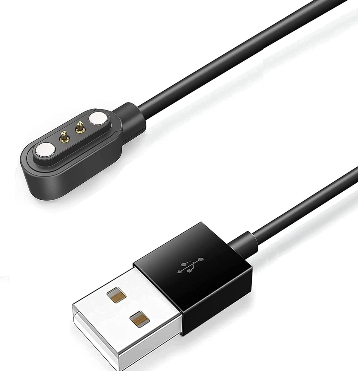 Compatible for HYSTORM G96 Smart Watches Charger, Lamshaw 2 Pin Magnetic USB Replacement Charging Cable (Black)