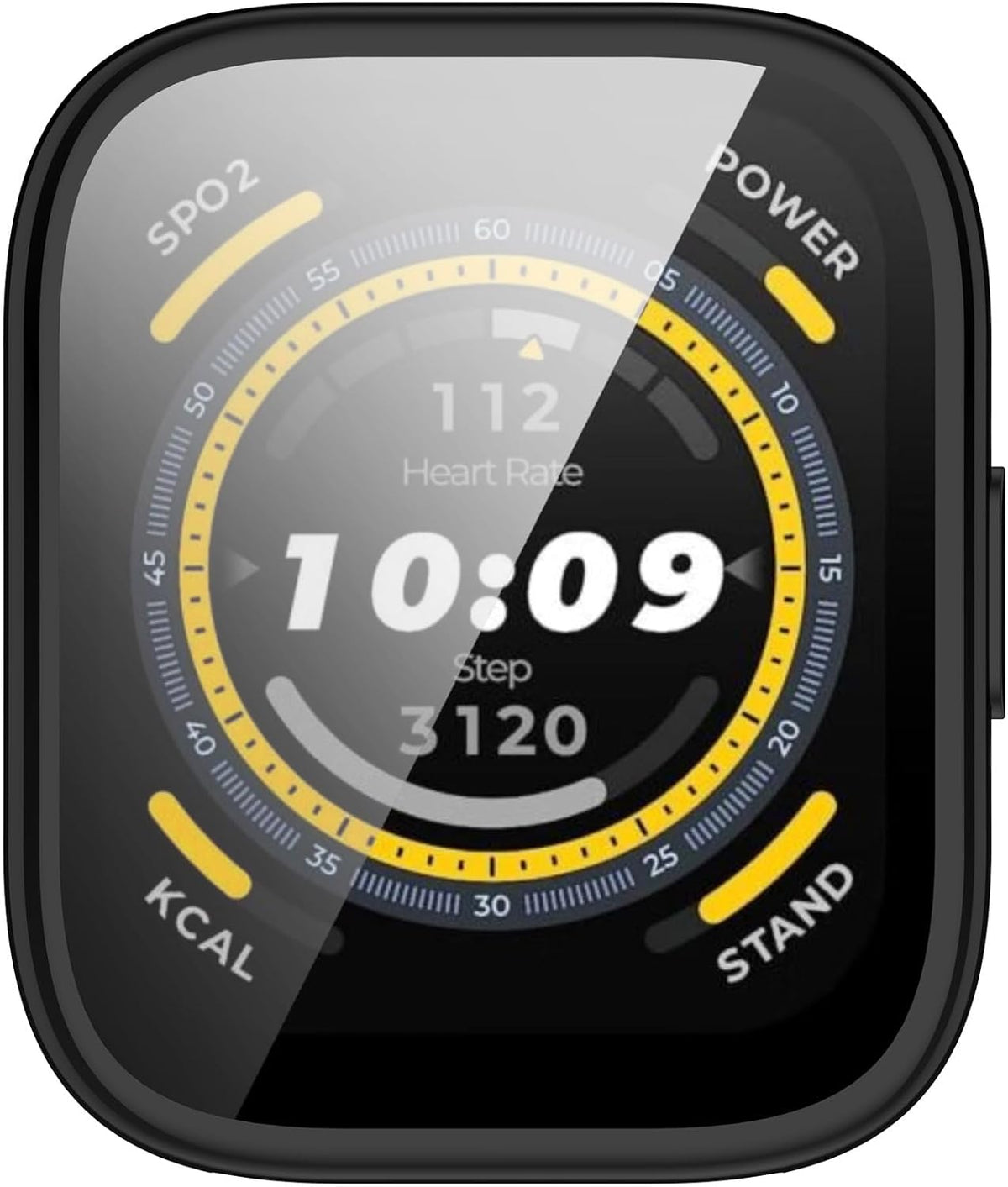 Protective Case for Amazfit Bip 5 Smart Watch, TPU Soft Ultra-Slim Screen Protector Bumper, Black *2