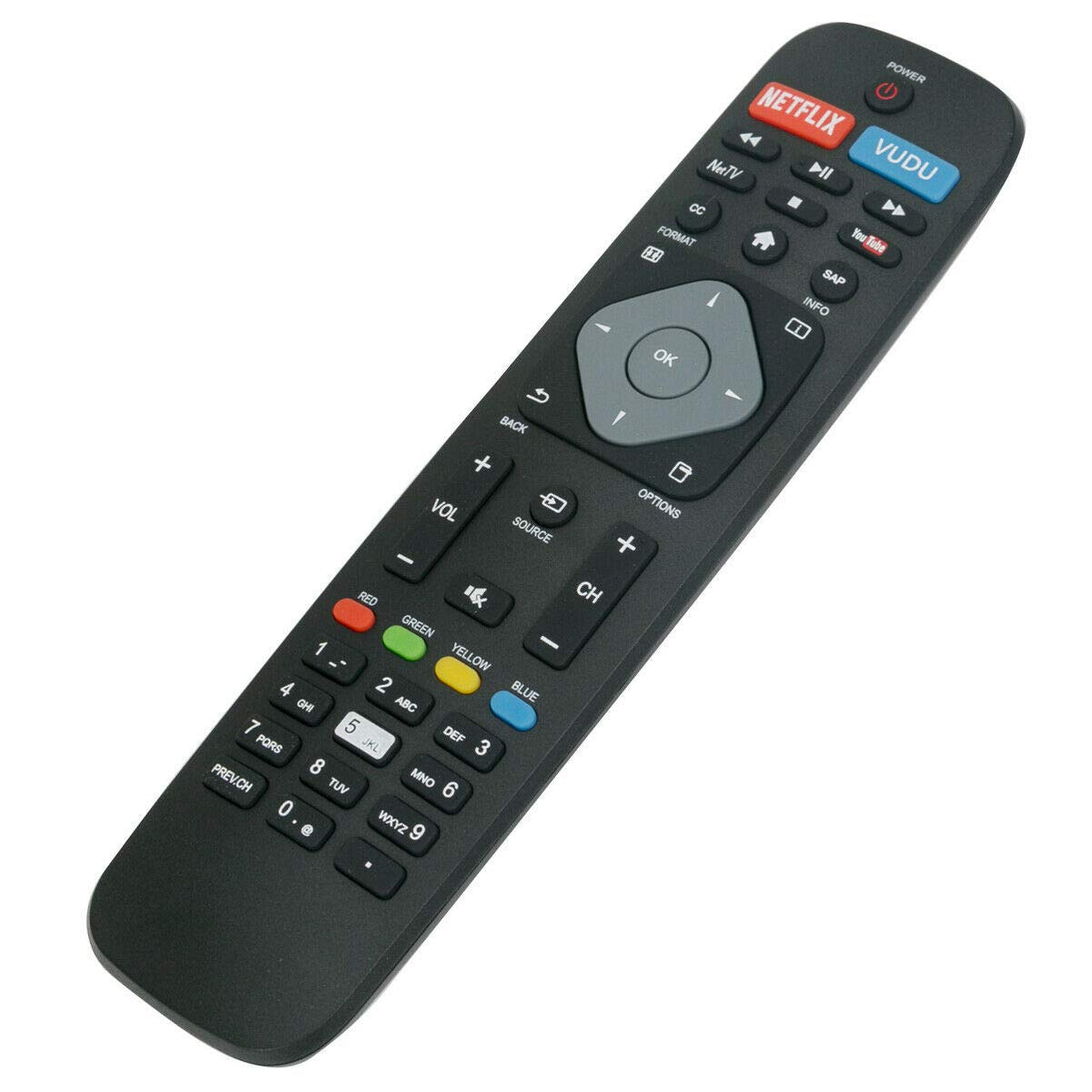 Remote Replace for Philips TV 50PFL6902/F7 50PFL6602/F7 55PFL5402/F7 40PFL4901