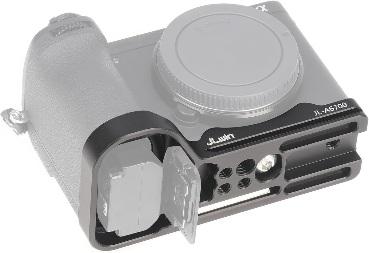 FocusFoto A6700 ILCE-6700 Quick Release Baseplate QR Plate Mount for Sony Alpha Mirrorless Camera, Compatible