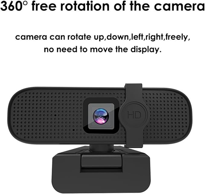 USB Computer Web Camera with Cover Autofocus 4K Plug and Play Wide Angle for Gaming Video Recording Streaming and Live Chat
