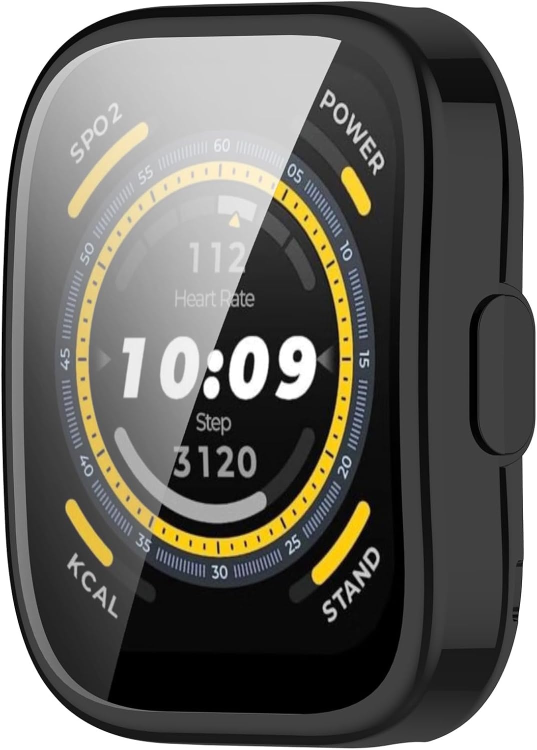 3Pack Screen Protector Cases for Amazfit Bip 5, All-Around Protective TPU Bumper (Black+Black+Black)
