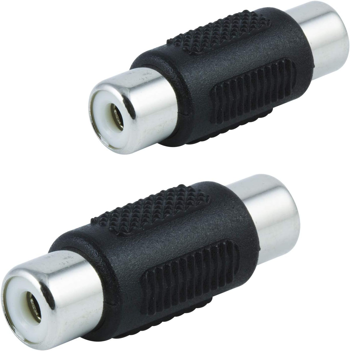GE 2-Pack RCA Coupler Adapter - Female-to-Female Audio Video Connectors, Composite Component Extender