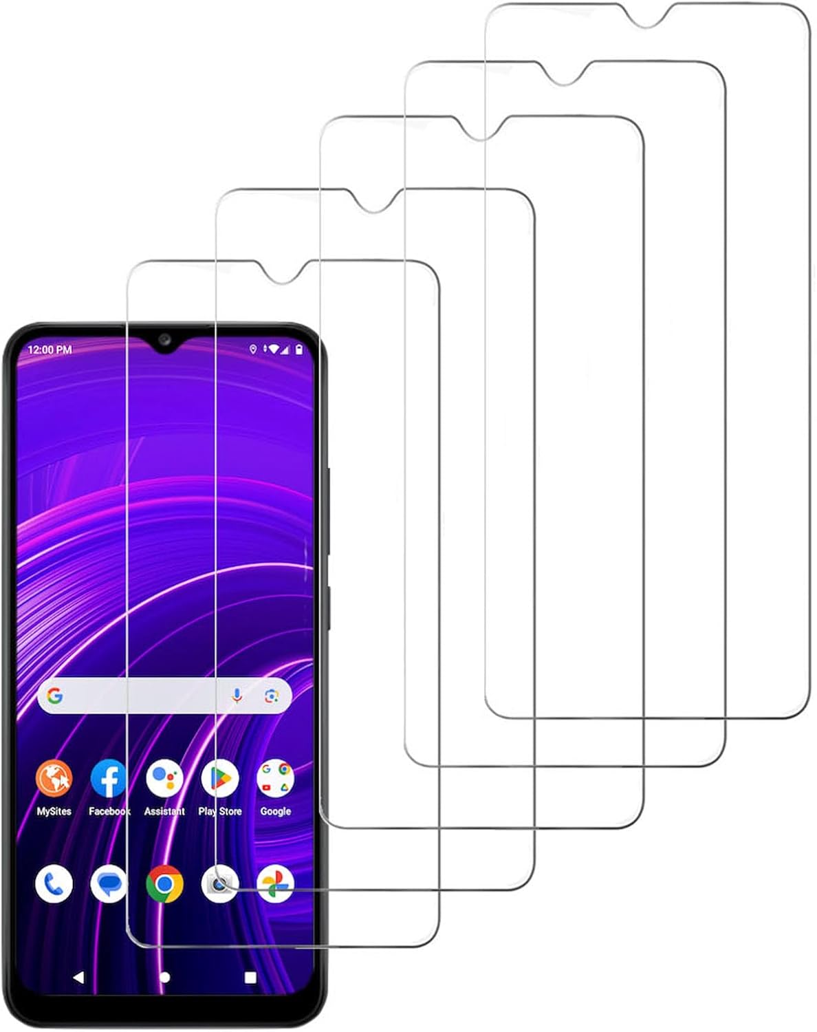 [5 Pack] Screen Protector for Vortex ZG65, Scratch Resistant, Bubble Free, Anti-Fingerprints, HD Clear, Case Friendly,