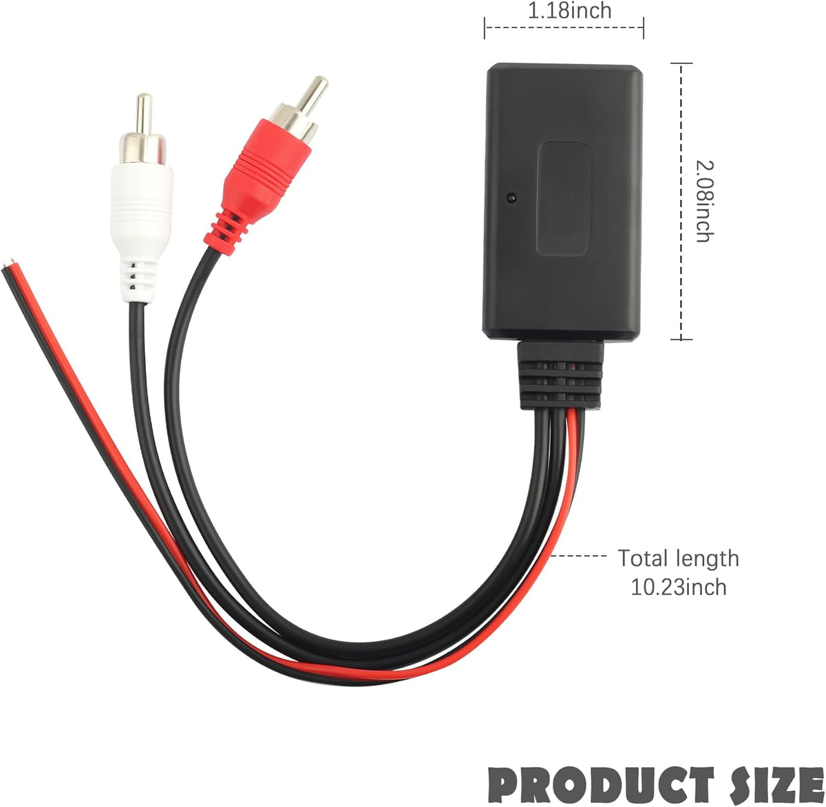 Wireless Bluetooth Receiver for Car with RCA Audio Cable, AUX Bluetooth Car Adapter for Stable Audio Playback