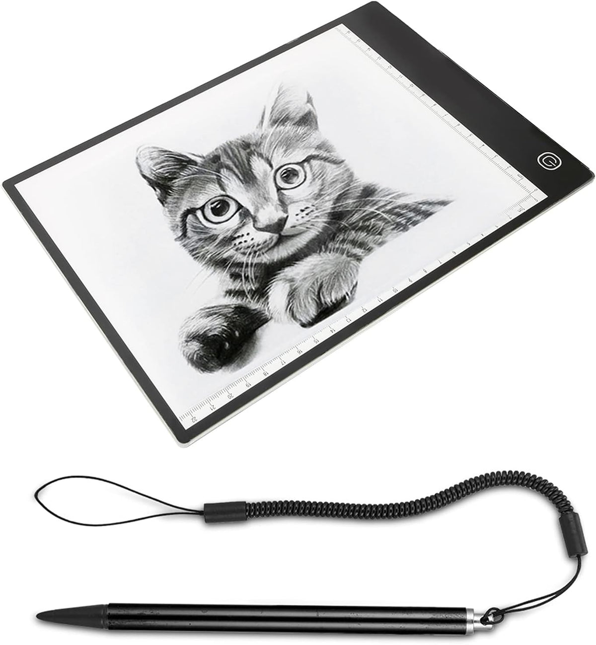 ASHATA Stylus, Resistive Touch Painting Pen with Spring Rope, Compatible with All Resistive Touch Screen Devices (Black)