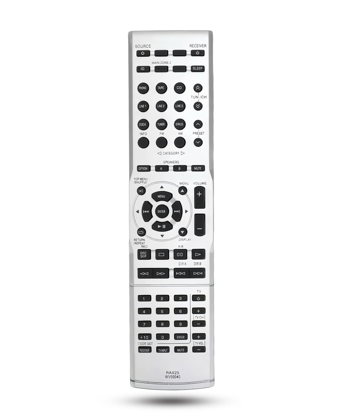 RAX25 Replacement Remote Control for Yamaha Audio Receiver R-S500 R-S700 RS700 R-S500BL R-S700 RS500BL (WV50040)