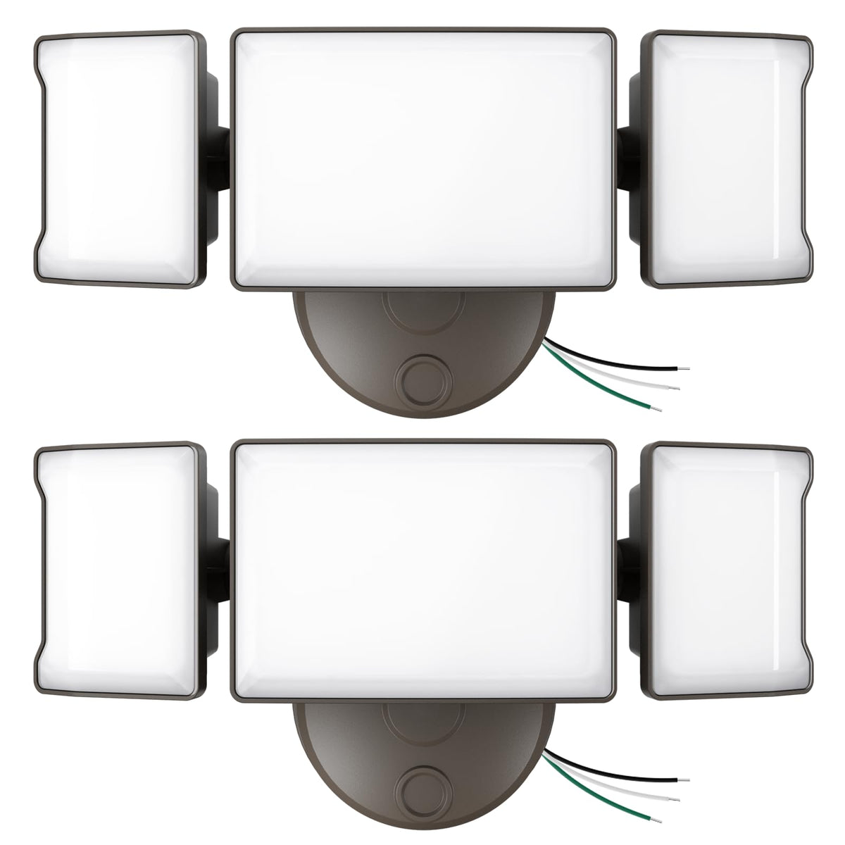 Olafus 60W Flood Lights Outdoor 2 Pack, Switch Controlled LED Security Lights 6000LM, 6500K Outside Floodlight, IP65 Waterproof Exterior Light Fixture