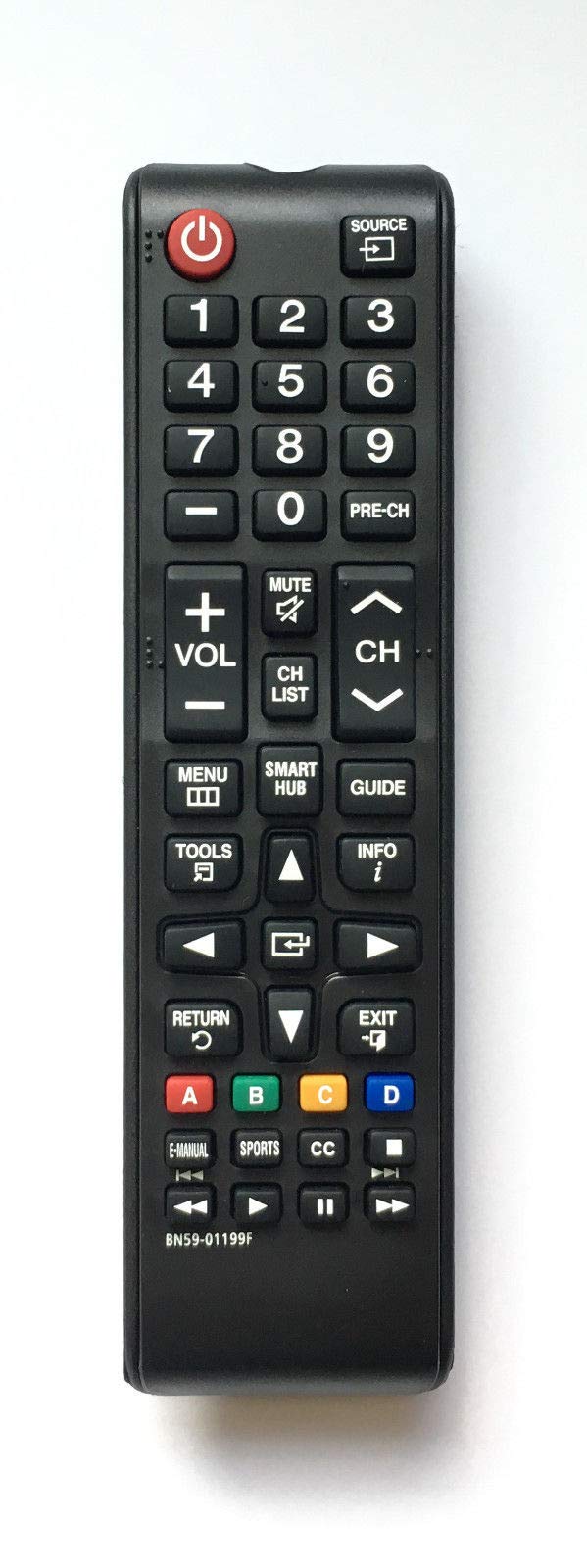 Replacement Remote Control BN59-01199F for Samsung UN32D6500 UN32EH4000F UN32EH4003 UN32EH4003V LCD LED HDTV Smart TV