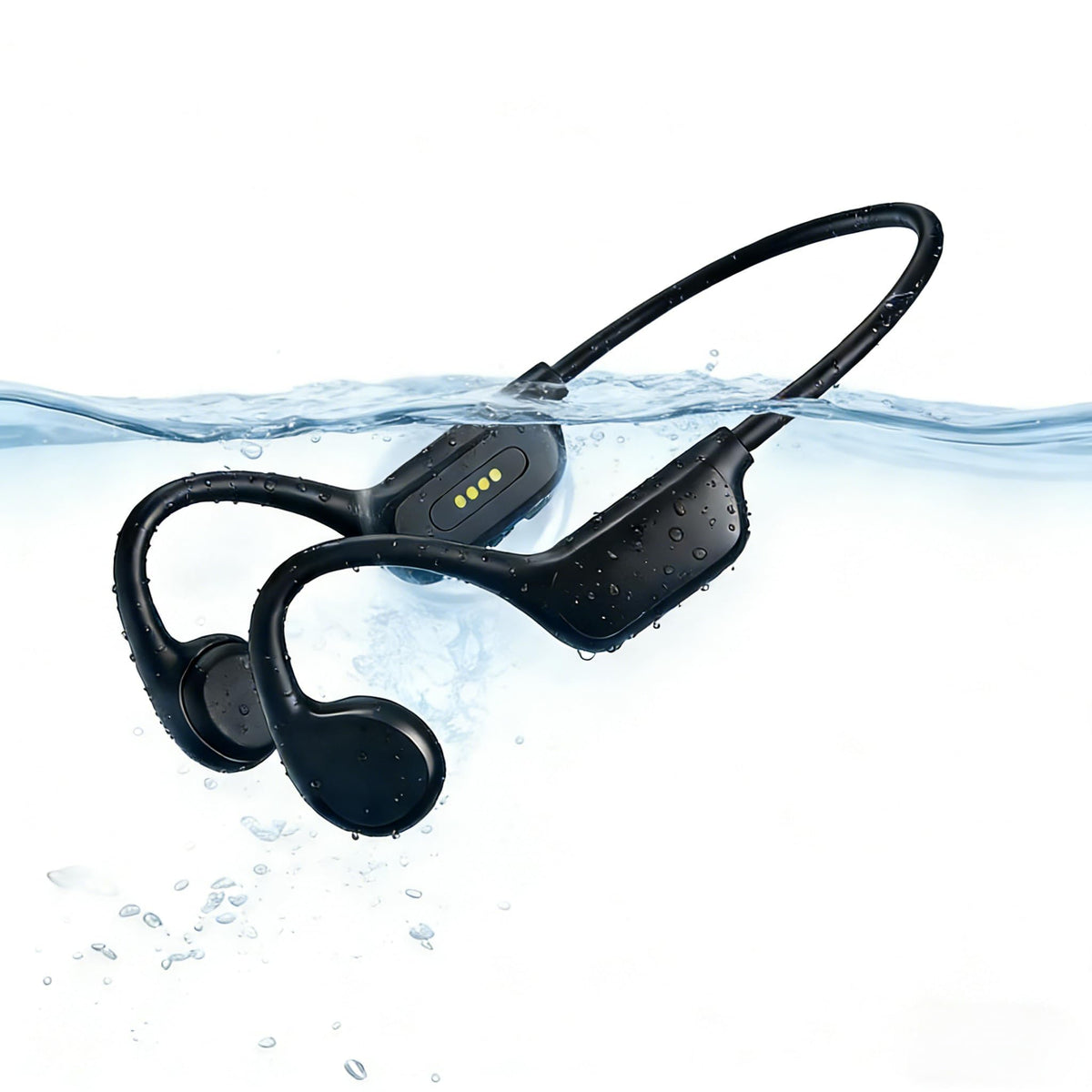 RELAXYO Swimming Bone Conduction Headphones, IPX8 Open Ear Headphones Bluetooth 5.4 Waterproof Earbuds with 32GB MP3 7H Playtimes, Underwater