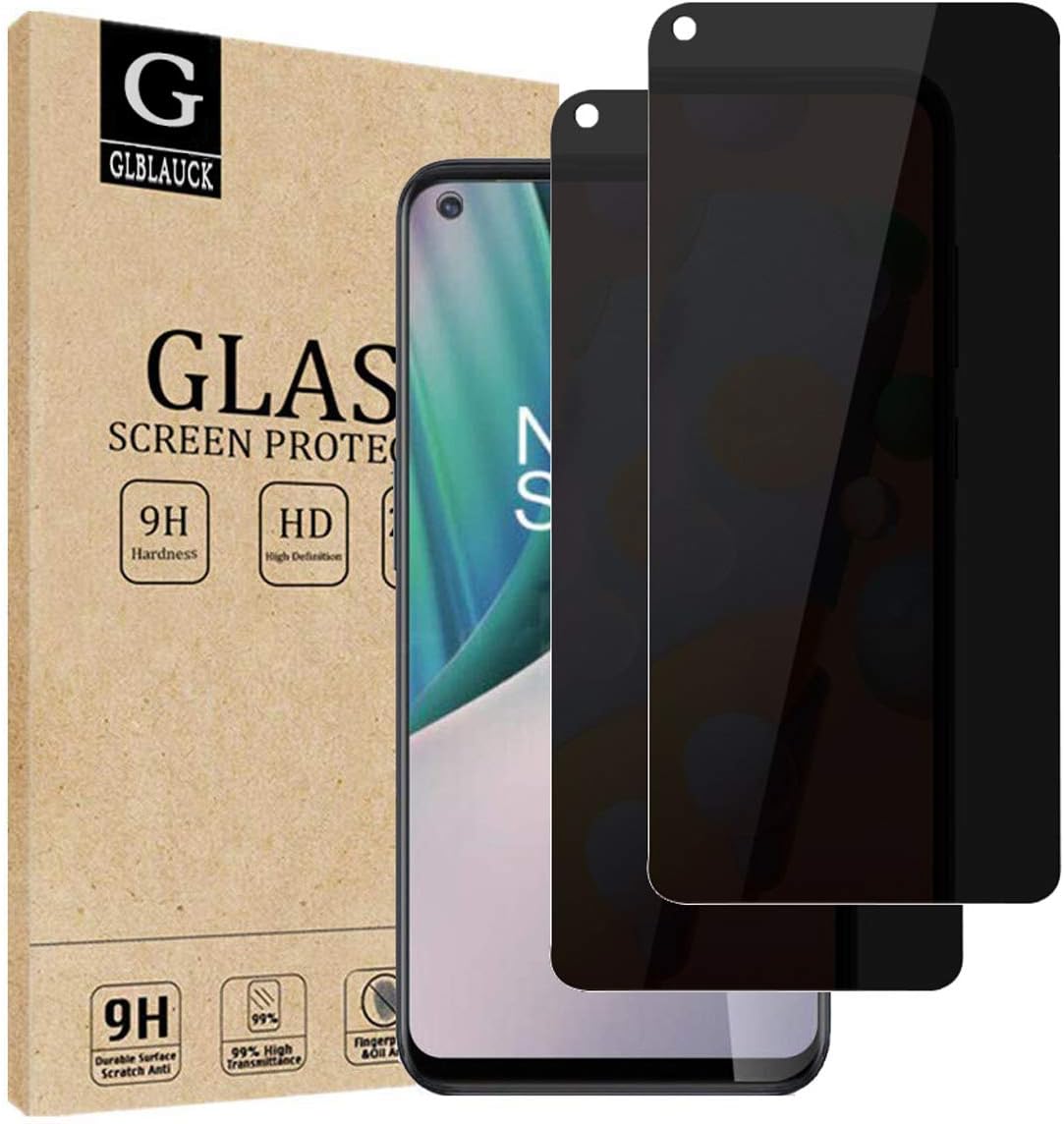 [2-Packs] Privacy Screen Protector for OnePlus Nord N10 5G, Anti-Spy Tempered Glass Protectors for 6.49 inch