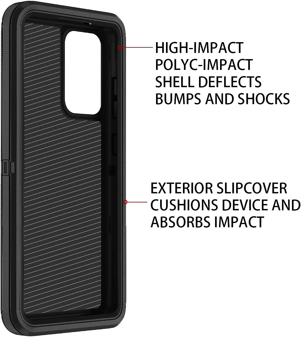 for Samsung Galaxy A52 5G Case, Shockproof Dust/Drop Proof 3-Layer Full Body Protection Rugged Heavy Duty Cover