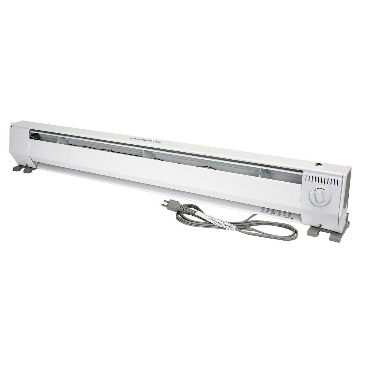 King KP1210 1000-Watt 120-Volt 4-Foot Portable Baseboard Heater, Bright White