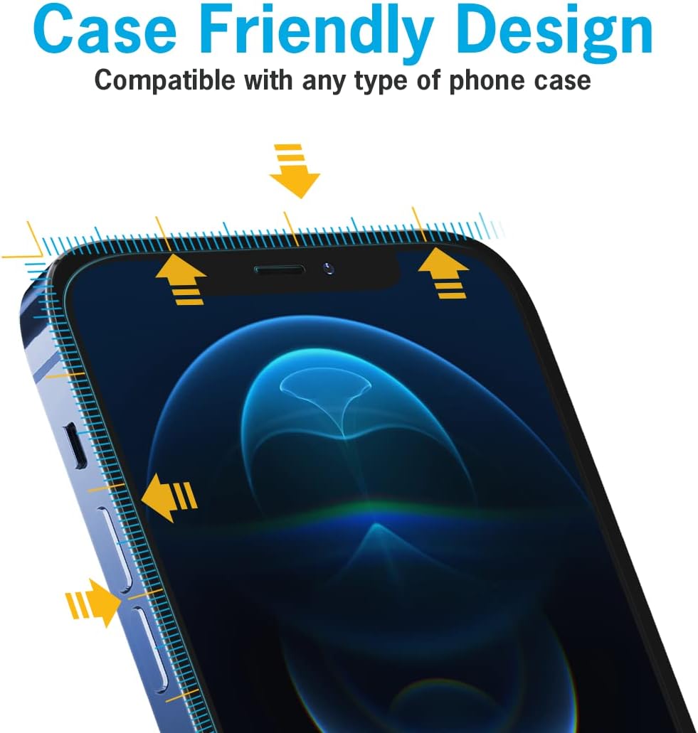 Simple Snap Tempered Glass Screen Protector for iPhone 12 Pro Max - Invisible Premium Protection, Easy Applicator