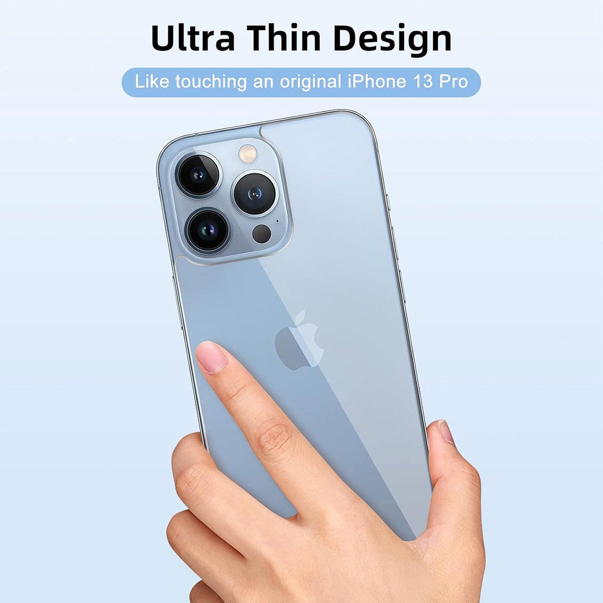 iPhone 13 Pro Screen Protector [3 Pack] - Tempered Glass Front & Back, Camera Protector, Anti-Scratch, 6.1" [New