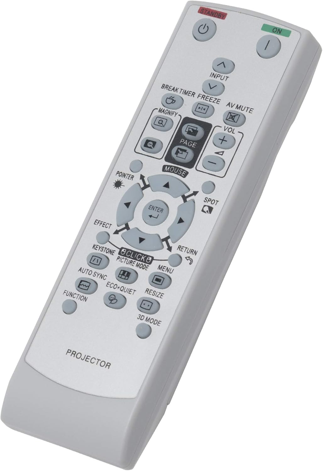 GA837WJSA Replacement Remote for Sharp Projector PG-D2500X, PG-D3010X, PG-D2710X, PG-D3510XL, PG-D3510X, PG-D2500X,