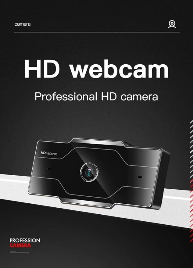 Computer Camera 1080P Full HD Web Camera with Microphone USB Plug Web Cam for PC Computer Laptop Desktop Camera (Color : 2K)