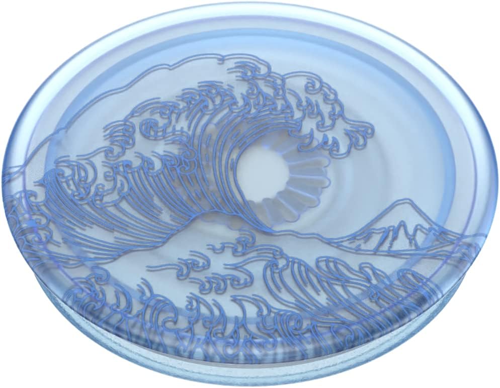 PopSockets Plant-Based Phone Grip with Expanding Kickstand, Eco-Friendly for Phone - Translucent Ocean