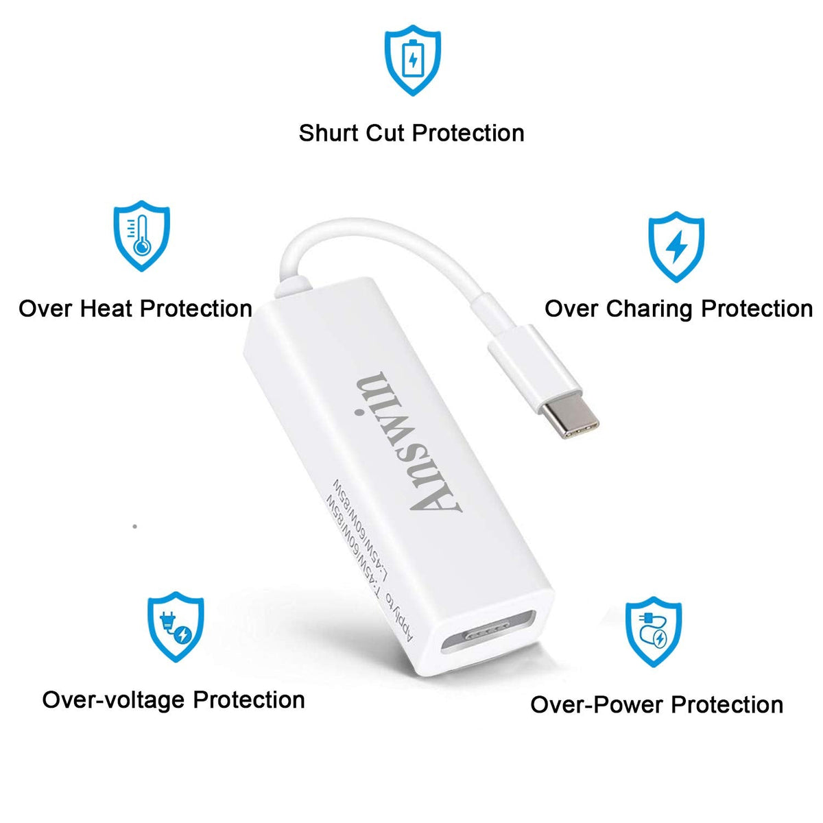 Mag-Safe to USB C Adapter, 3-in-1 Mag-Safe 1 & 2 Adapter for iPhone 15 Series, M1/M2 MacBook