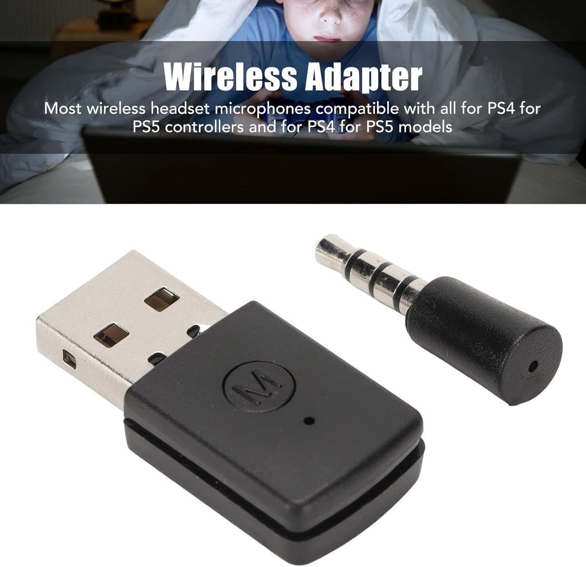 Mini Bluetooth Dongle Adapter, Receiver Transmitter for Switch PC, Plug and Play, Supports Bluetooth 5.1