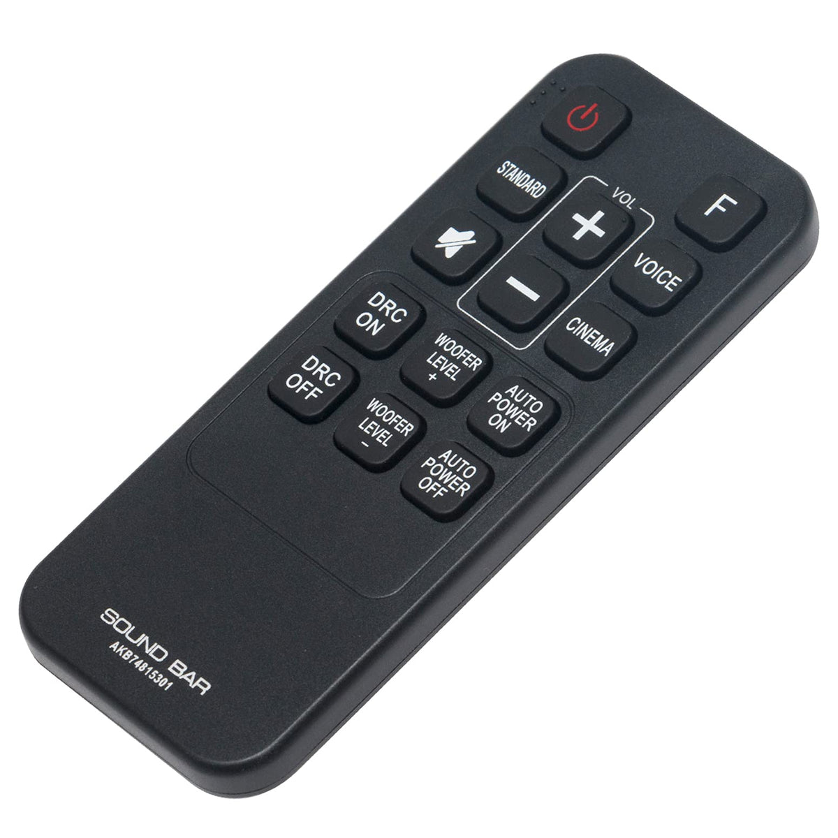 AKB74815301 Remote Control Replacement Applicable for LG Soundbar S55A3-D LAS454B S45A1-D LAS453B SH3B SPH3B-W SH3K SJ4Y SPH4B-W LAS485B Sound Bar