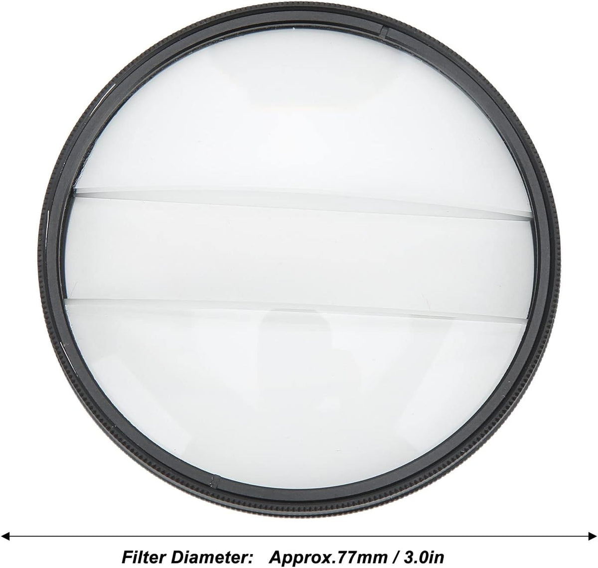 Lens Filter Kit Camera Special Effects, Double Glass Split Diopter Filter, Foreground Blur Photography SLR Accessory
