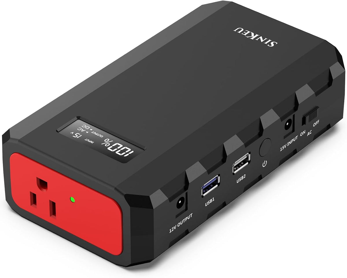 SinKeu 88.8Wh|65Watts Portable Laptop Charger with AC Outlet, A Super Travel Portable Battery Pack & Power Bank for HP, Notebooks, MacBook, Laptops