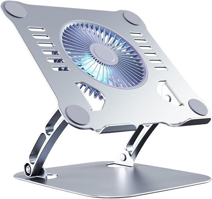 Laptop Stand with Computer Cooling 11-16(Matte Silver)