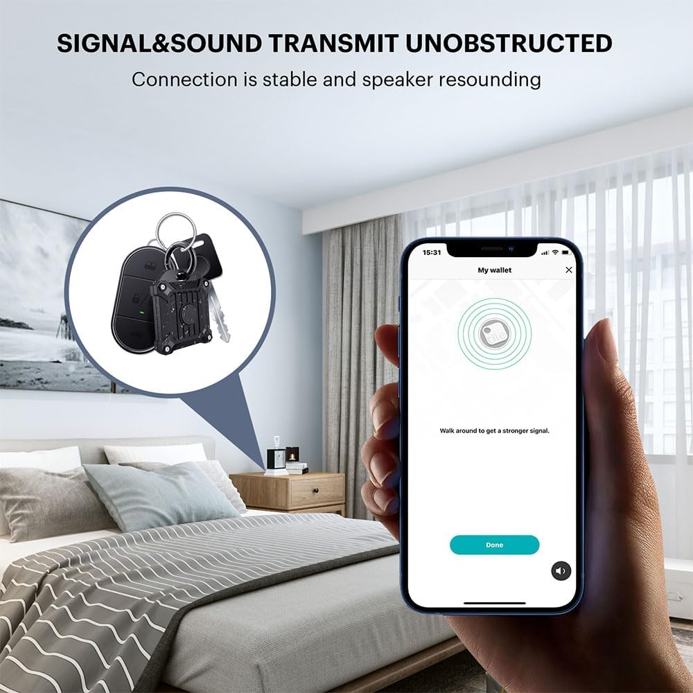 Tile Mate 2022 Tracker Case, Anti-Scratch Waterproof Cover with Keychain for Finder and Item Locator