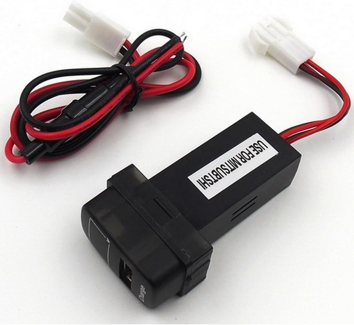 Special 5V 2.1A USB Interface Socket Car Charger and Voltmeter for Mitsubishi