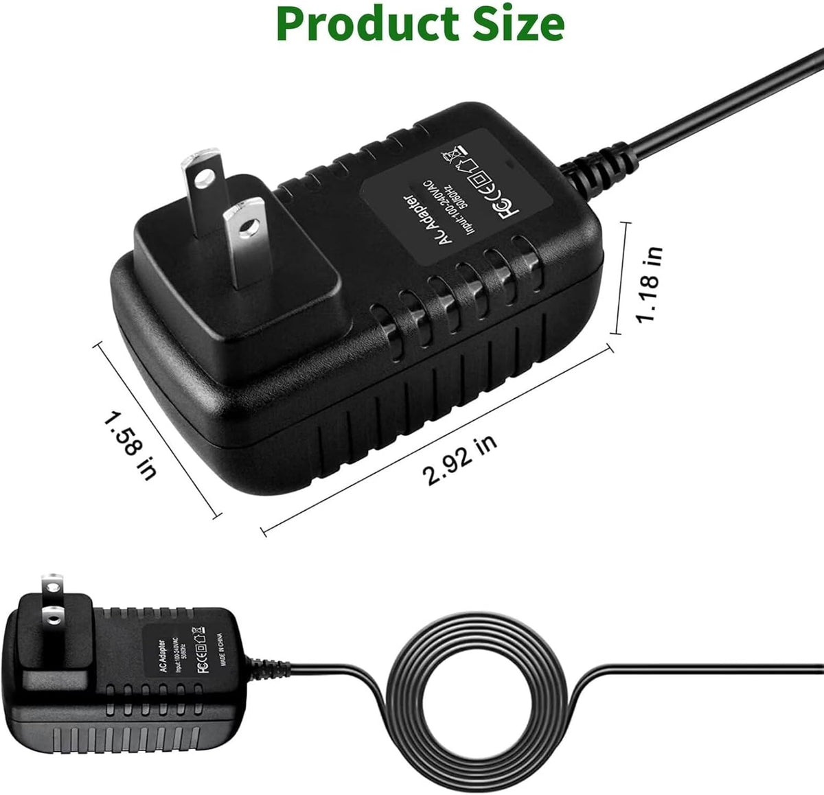 Cazxooy 11V AC Adapter Charger Compatible with JVC Camcorder GR GR-D Series Power Supply Barrel Tip