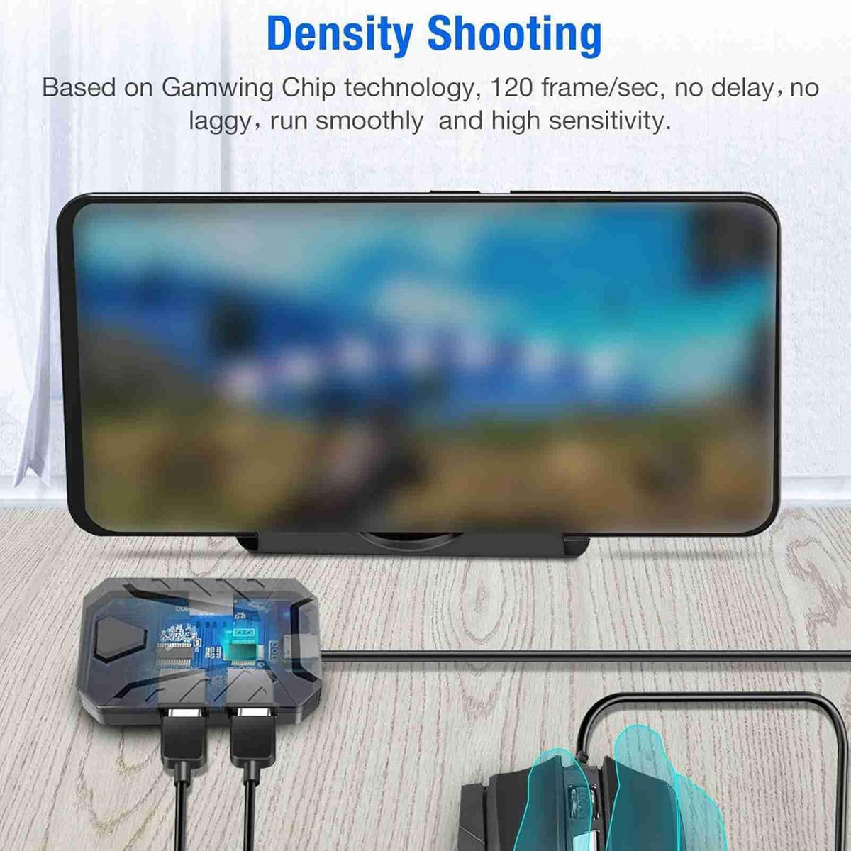 Gaming Keyboard Mouse Converter, Bluetooth Multi-Angle Adjustable for iOS and Android (Mix Pro Standard)