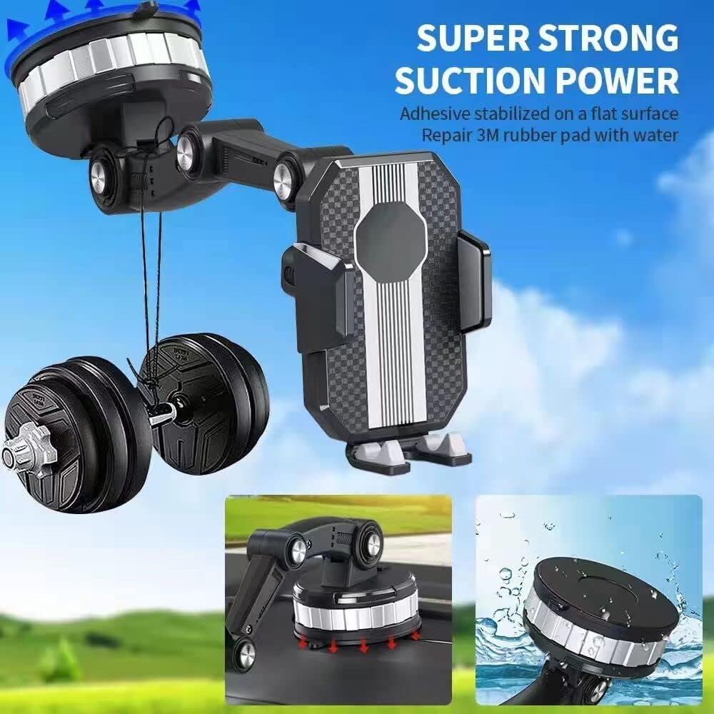 Car Phone Holder Mount, Suction Cup Cell Phone Holder Stand, Universal Dashboard/Windshield/Window Phone Holder
