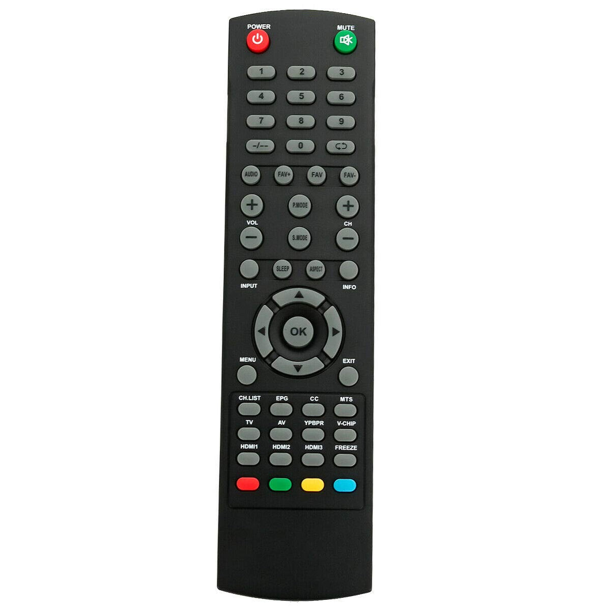 New XK-231A Remote Control Compatible with RCA TV RLED6090 RTU4002 RTU5540-B RLDED4016A-H
