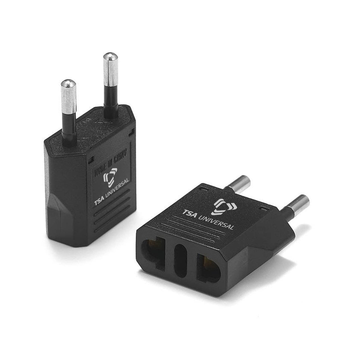United States to Mongolia Travel Power Adapter to Connect North American Electrical Plugs to Mongolian Outlets for Cell Phones, Tablets, eReaders