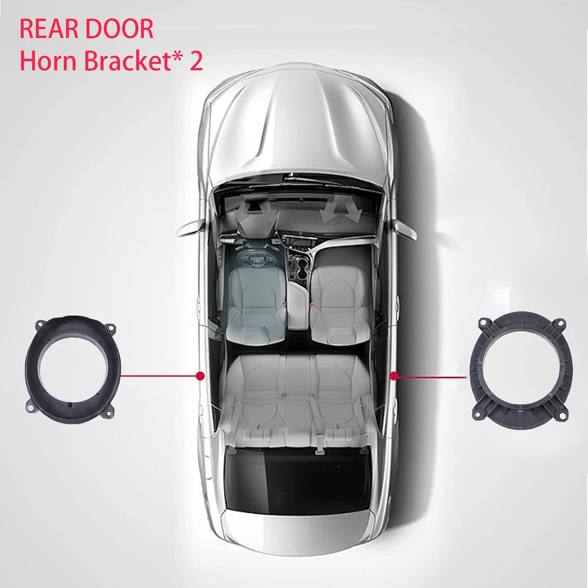 Speaker Adapter Spacer Bracket Rings for Toyota Camry 2018-2023, Install Aftermarket Car Speaker for Lexus ES