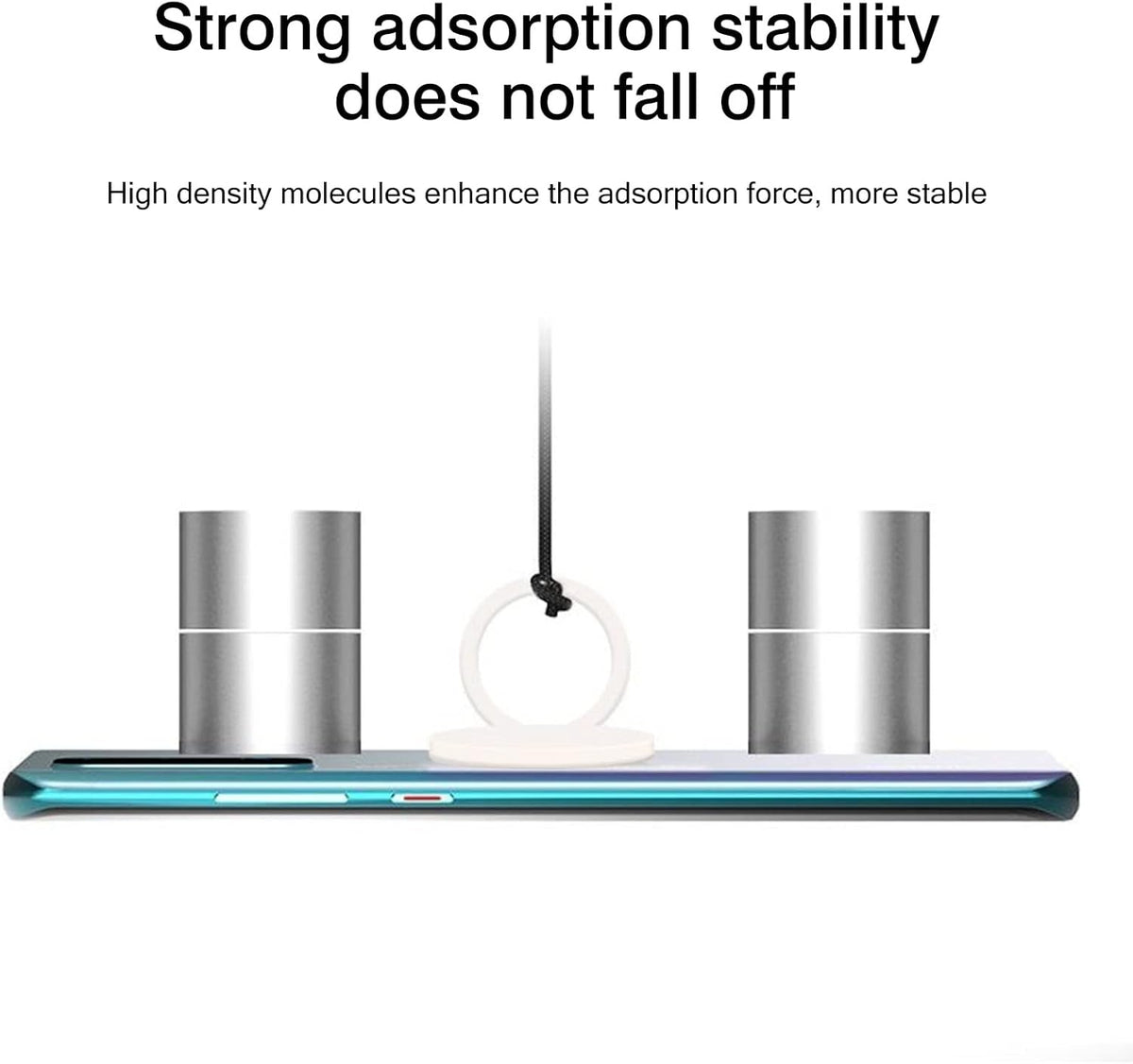 [2 Pack] Ultra-Thin Cell Phone Ring Holder Stand - 360 Degree Rotation, 180 Degree Adjustable Kickstand, Light Blue