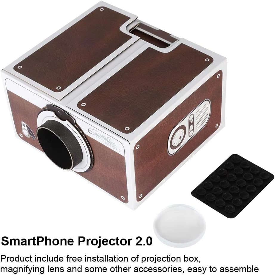 Second Generation Mini DIY Portable Smart Mobile Phone A2Dc Cable Home Projector Cinema