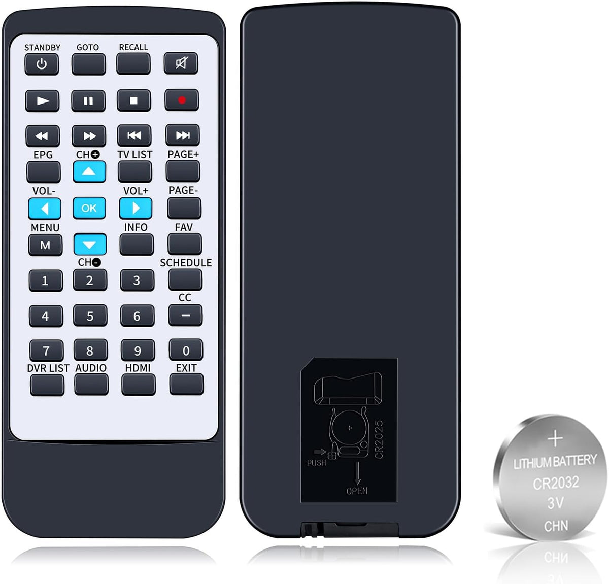HZIME DTA880 (with Battery) New Replacement Remote Control Compatible for RCA Digital TV Converter Recorder
