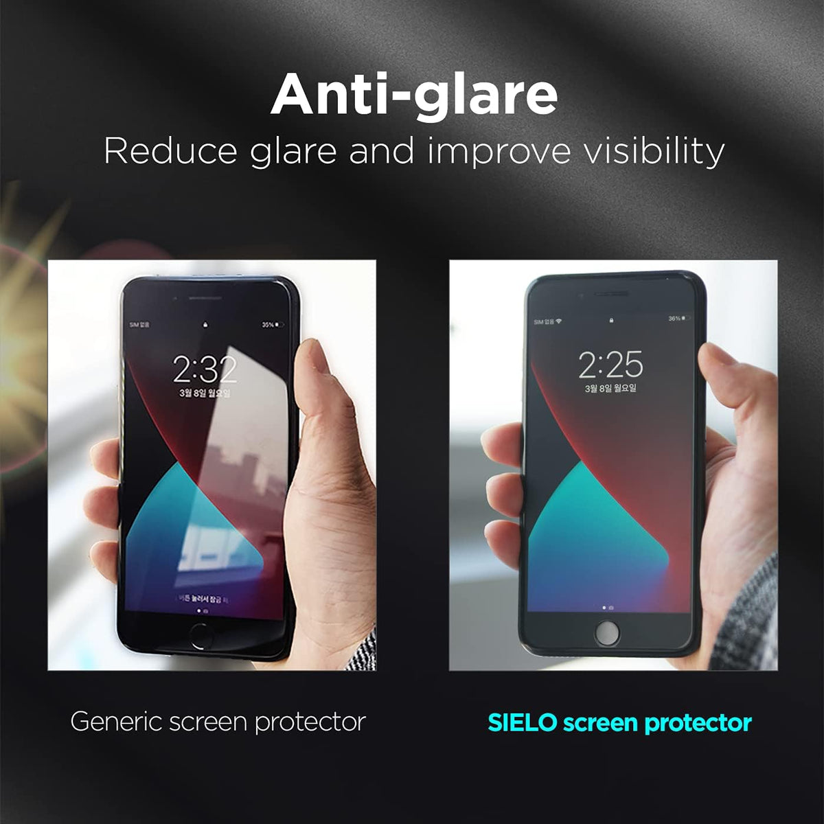 2 PACK Matte Screen Protector for iPhone 12 Pro Max, 9H Hardness, Anti Glare, Anti Fingerprint, Shatterproof, Case