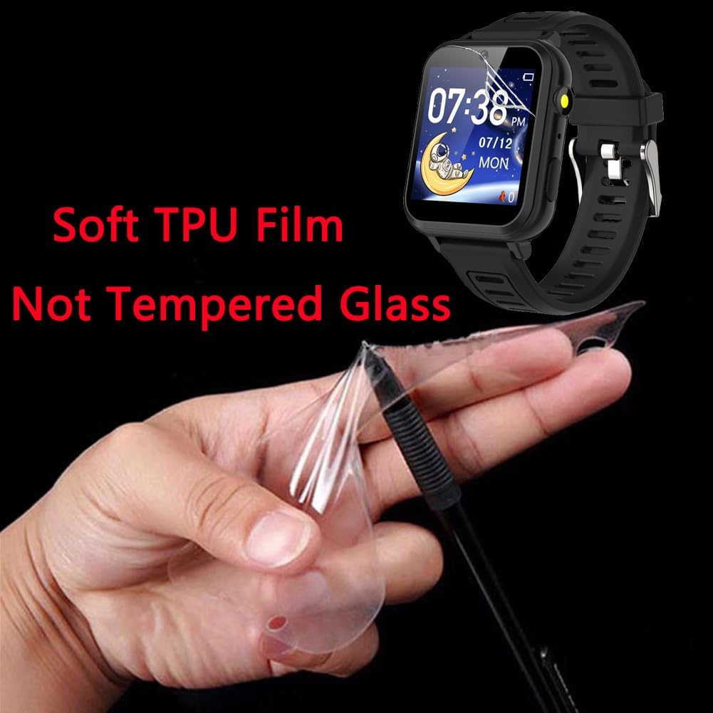 6 Pack Compatible with Phyulls S16 1.54'' Screen Protector Film for Cosjoype S16 Smartwatch, Anti-Scratch Foils