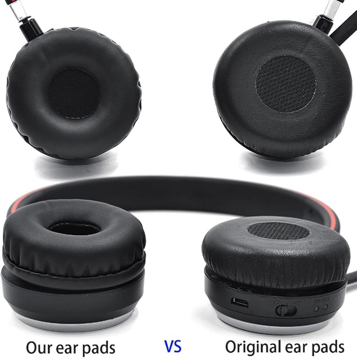 Ear Pads for Jabra Evolve 20, 20se, 30, 30II, 40, 65, 65+ Replacement Ear Cushion Foam Cover