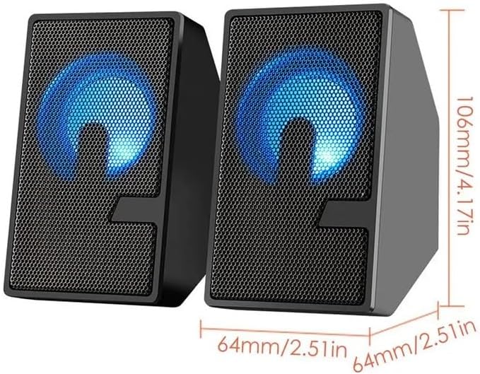 JSEIAJB Computer Speaker Surround Sound System Speakers Gaming Deep Bass Wired Speaker for Laptop PC Theater TV