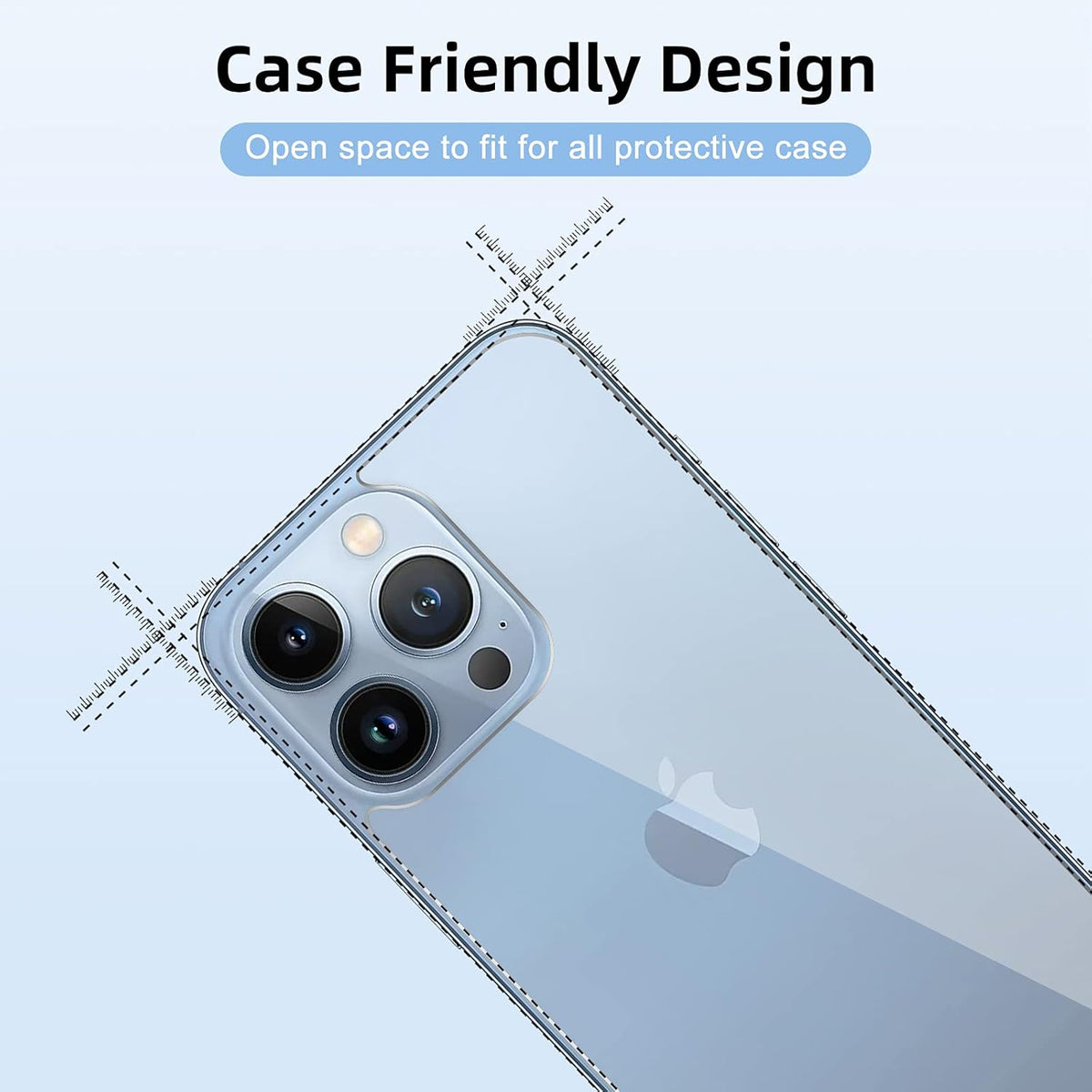 iPhone 13 Pro Screen Protector [3 Pack] - Tempered Glass Front & Back, Camera Protector, Anti-Scratch, 6.1" [New