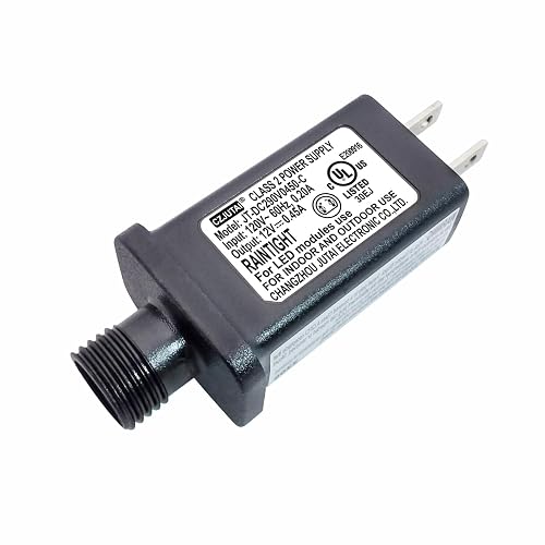 29V 0.45A 13W CZJUTAI JT-DC290V0450 Premium LED Power Supply - Class 2 Transformer, IP44 Waterproof, US Plug for Christmas and String Lights, Indoor