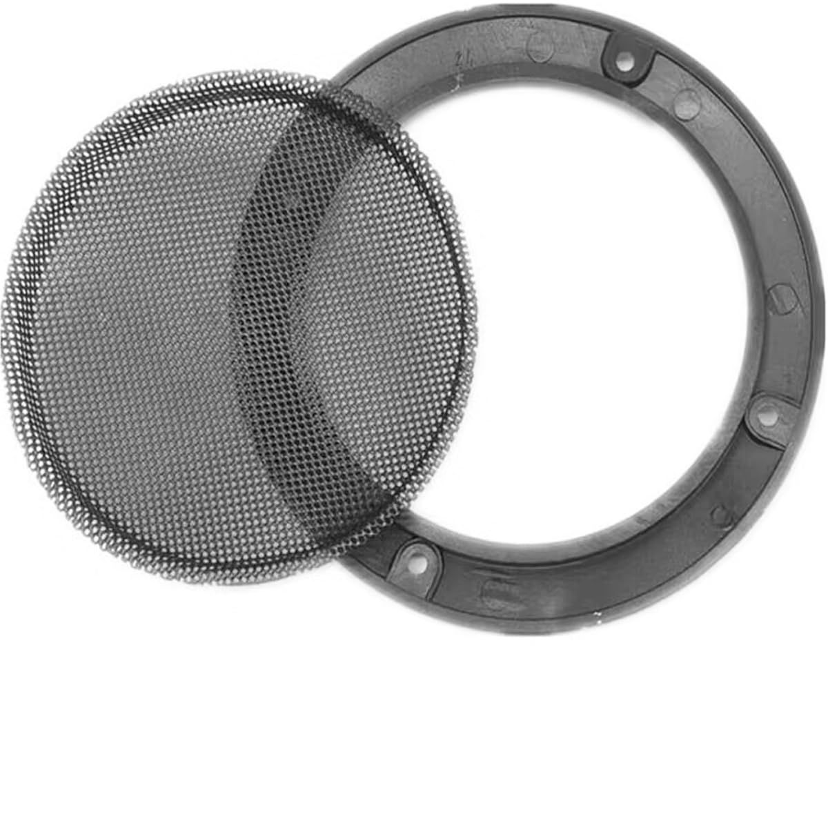 Lagogia 4" Universal Speaker Grille Mesh Cover, Round Decorative Ring Woofer Protection Grille Protective Cover for Cars Home Stereo DIY Accessories