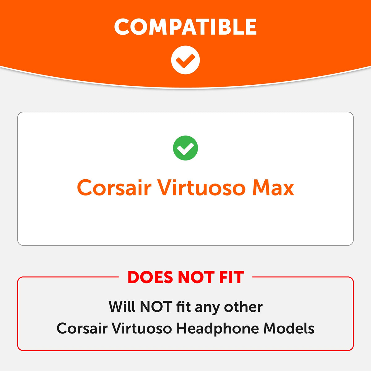 WC Freeze V2 Virtuoso Max - Cooling Gel Earpads for Corsair Virtuoso Max by Wicked Cushions | Extreme Comfort, New Freeze V2 Cooling Fabric, Extra