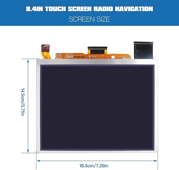 8.4 TDO-XGA084 LCD Display Suitable for Uconnect 4C Radio Navi Ideal for 2018-2023 R-a-m 1500 2500 3500 Chassis Cab Replaces TDO-XGA0840J00001-V5 V4 V3 V2 V1